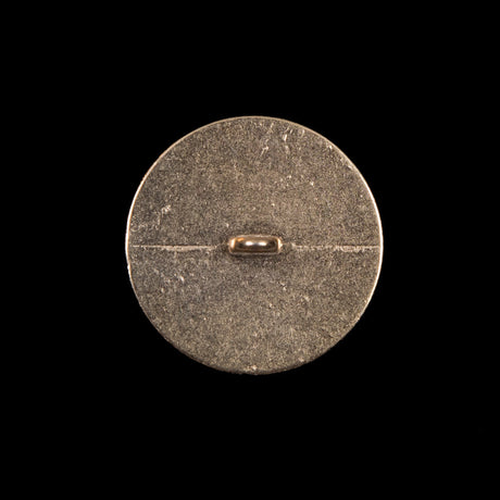 Italian Gold Hammered Metal Shank Back Button - 36L/23mm