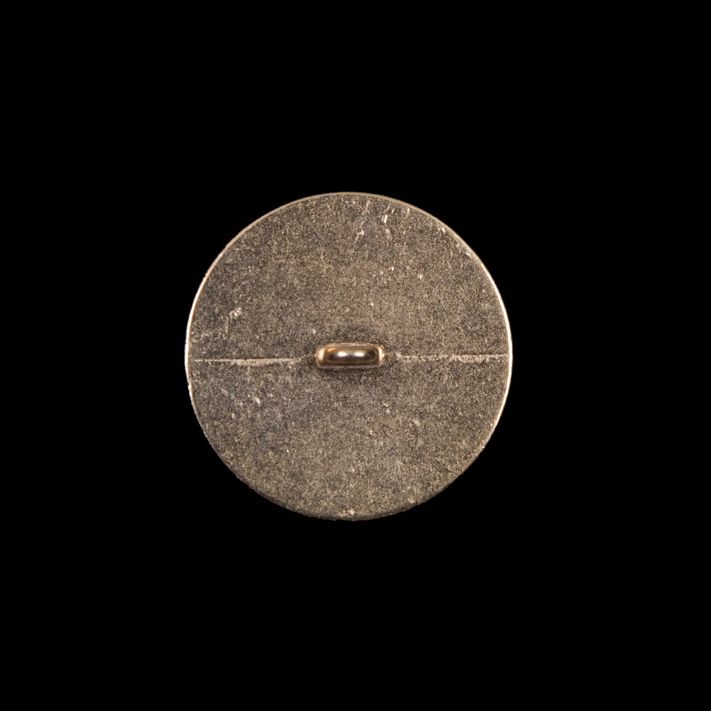 Italian Gold Hammered Metal Shank Back Button - 32L/20mm