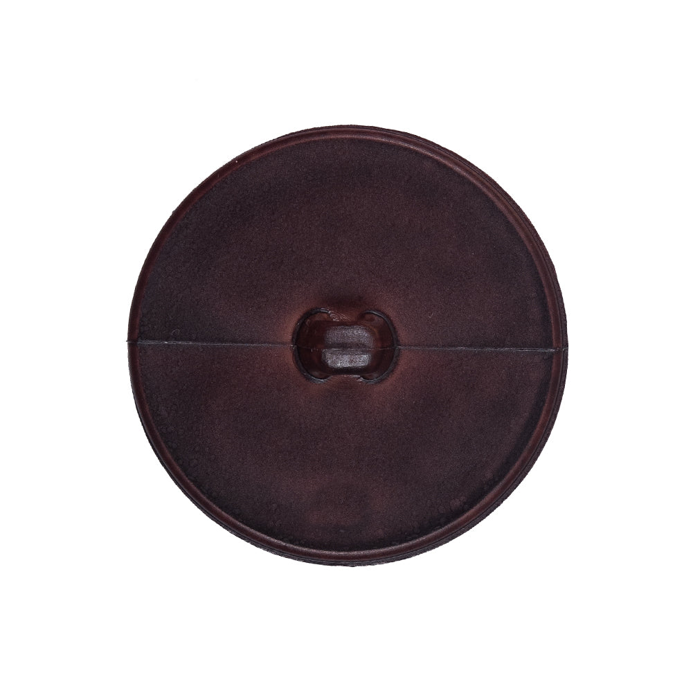 Italian Brown Anchor Plastic Shank Back Button - 40L/25.5mm