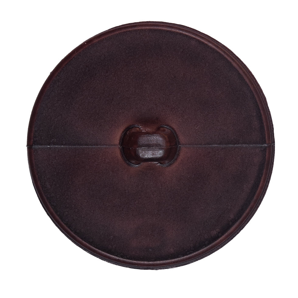 Italian Brown Anchor Plastic Shank Back Button - 54L/34mm