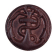 Italian Brown Anchor Plastic Shank Back Button - 54L/34mm