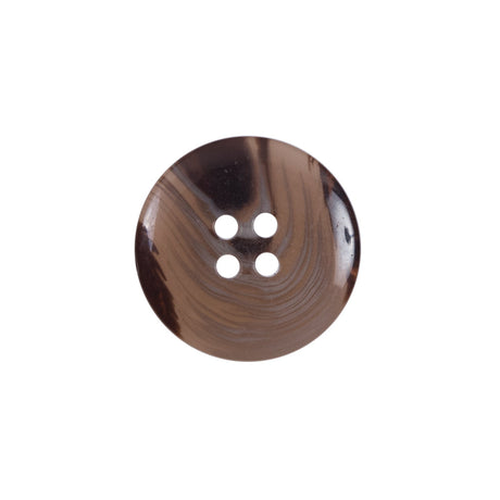 Brown Plastic 4-Hole Button - 32L/20mm