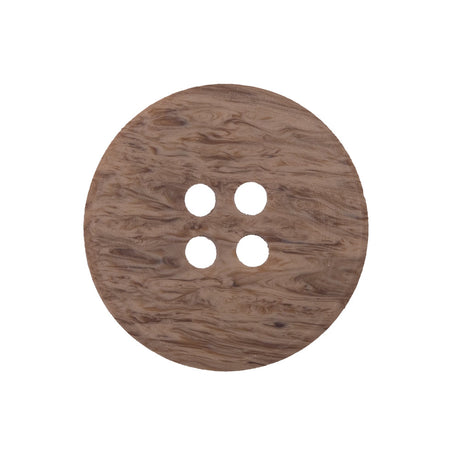 Light Brown Plastic 4-Hole Button - 40L/25.5mm
