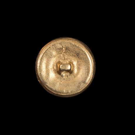 Gold Faux 4-Hole Metal Shank Back Button - 34L/21.5mm