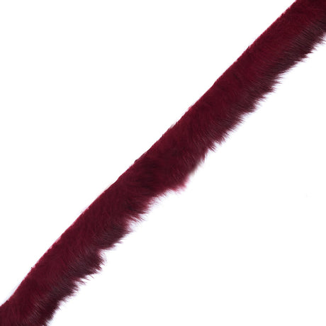 Red Rabbit Fur Trimming - 1"