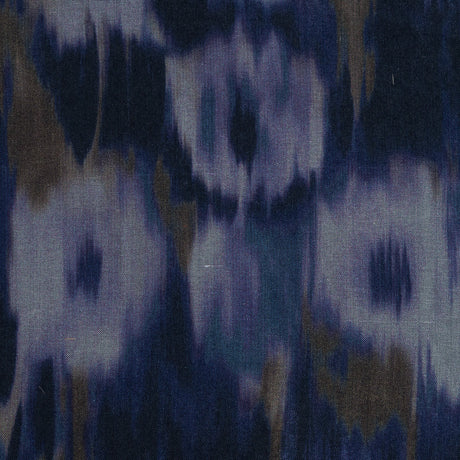Carolina Herrera Purple Abstract Printed Silk Organza