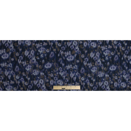 Carolina Herrera Purple Abstract Printed Silk Organza