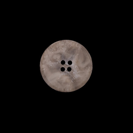 Beige Plastic 4-Hole Button - 24L/15mm