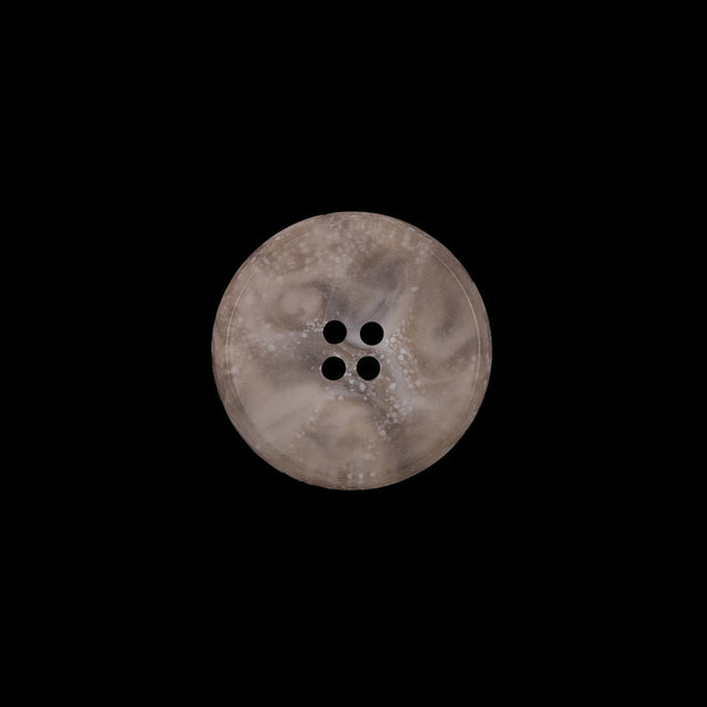 Beige Plastic 4-Hole Button - 24L/15mm