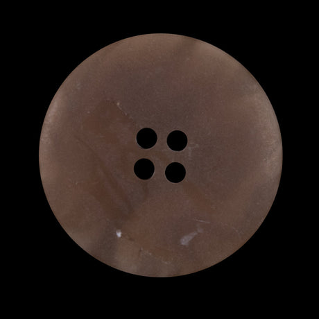 Beige Speckled 4-Hole Narrow Rim Plastic Button - 44L/28mm