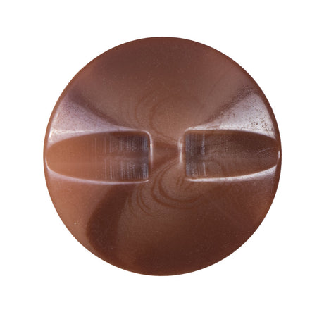 Copper Abstract Self Shank Plastic Button - 45L/29mm