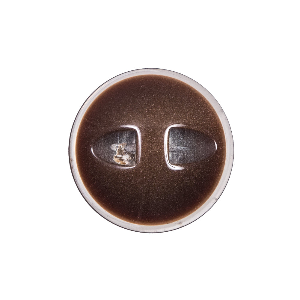 Brown Plastic Self Shank Button - 36L/23mm