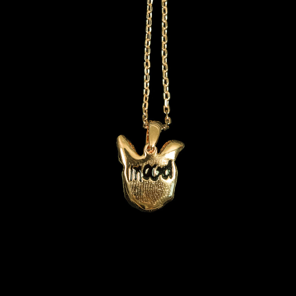 Gold Swatch Pendant on an 18" Chain