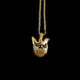 Gold Swatch Pendant on an 18" Chain