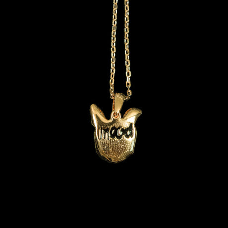 Gold Swatch Pendant on an 18" Chain