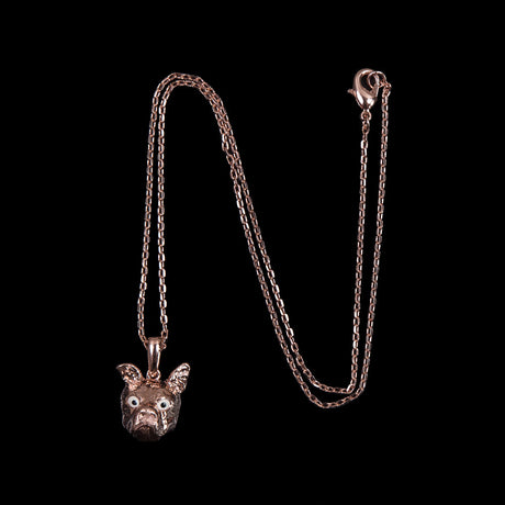 Rose Gold Swatch Pendant on an 18" Chain