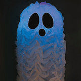 Light Up LED Hanging Terrified Face Shaggy Ghost Halloween Decoration