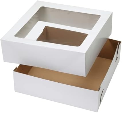 Wilton sturdy Cake Box, 16.25 by 16.25 by 5-Inch, 2-Pack with Windows 16.25x16.25x5"