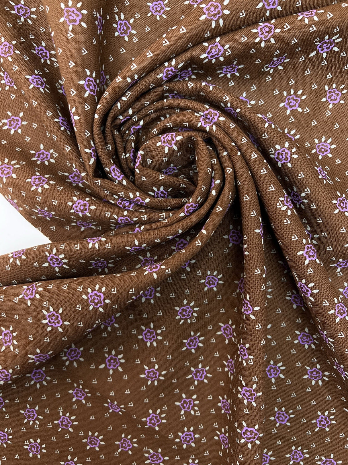 Wool Floral Printed Fabric