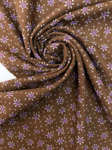 Wool Floral Printed Fabric