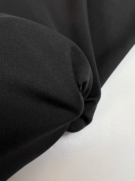 Black Stretch Knitted Fabric