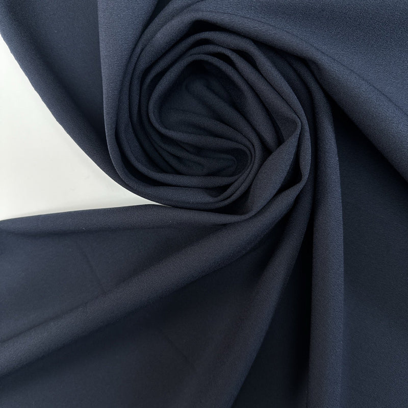 Polyester Viscose Elastane Woven Blue