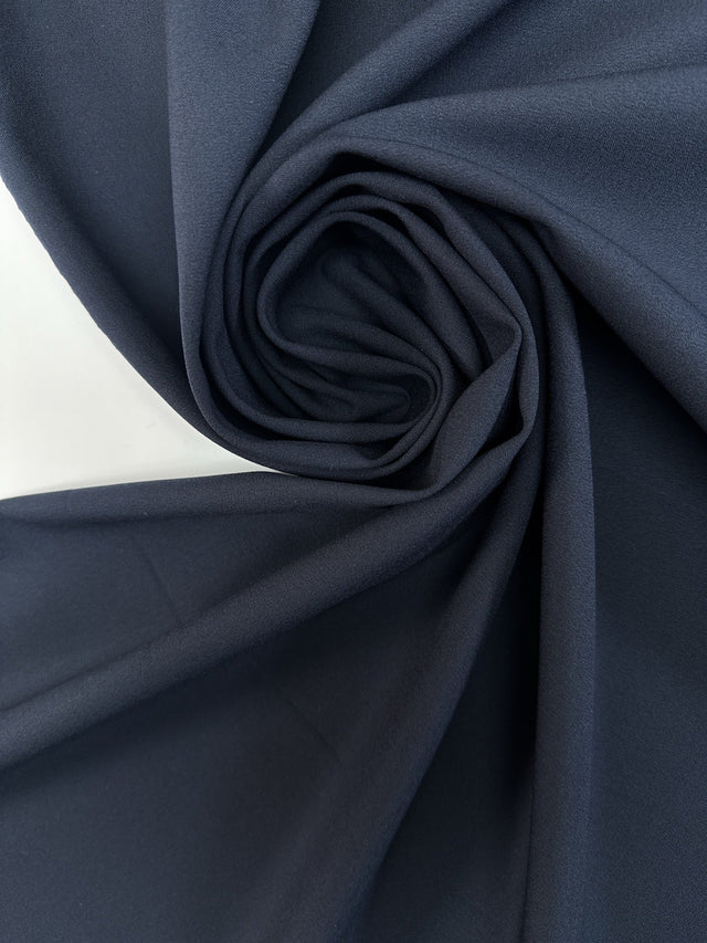 Polyester Viscose Elastane Woven Blue