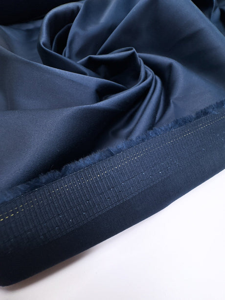 Cotton Viscose Elastane Woven Blue