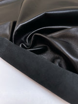Black Brown Stretch Leather