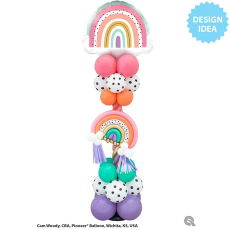 Foil Balloon Kids Boho Colorful Rainbow 32 Inch