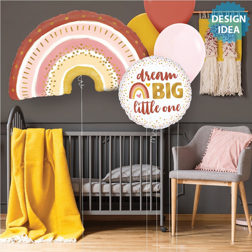 Foil Balloon Boho Rainbow 32 Inch