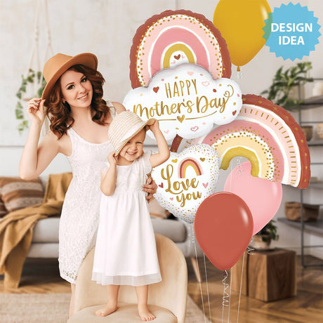 Foil Balloon Boho Rainbow 32 Inch