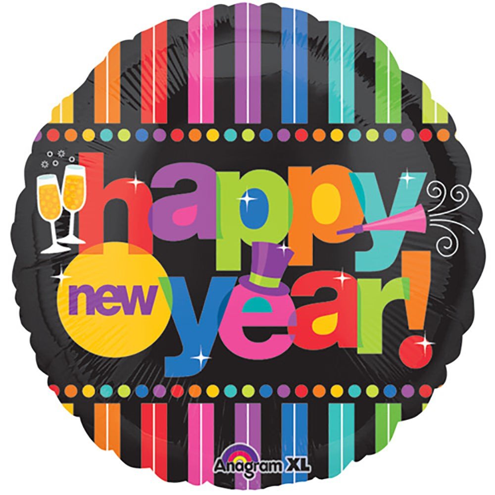 Foil Balloon Bright New Year 32 Inch