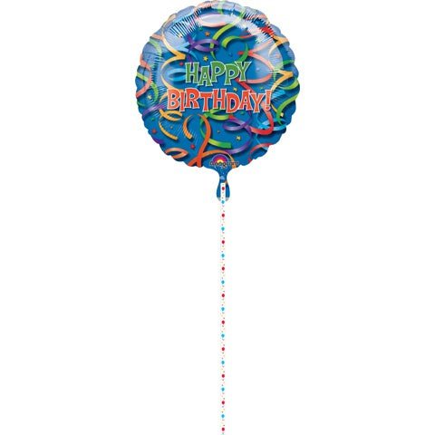 Birthday Foil Balloon 32 Inch Celebration Streamers
