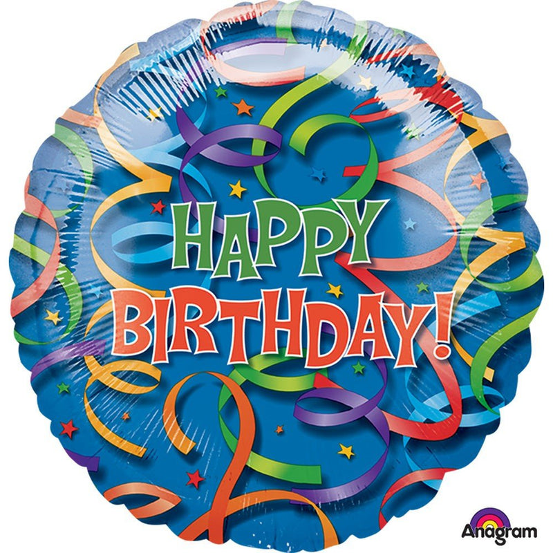 Birthday Foil Balloon 32 Inch Celebration Streamers