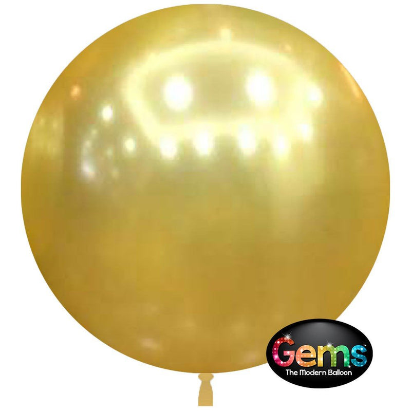 GEMS Balloon Bright Gold 32 Inch 2 Pack