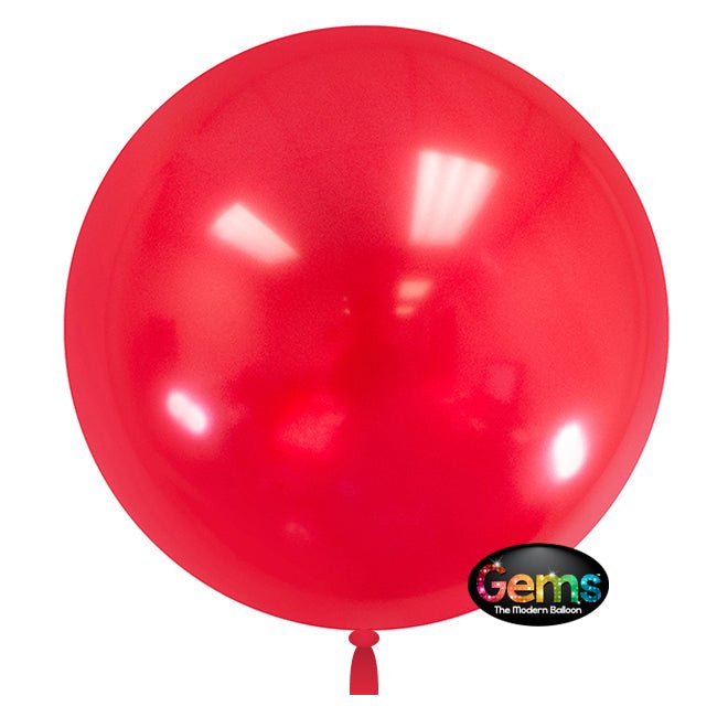 GEMS Balloon Cherry Red 32 Inch 2 Pack