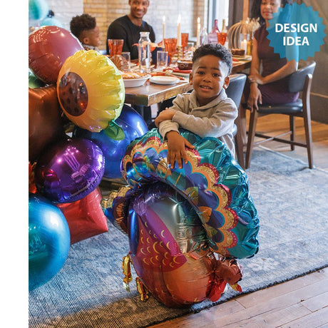 Turkey Foil Balloon 32 Inch Glitter