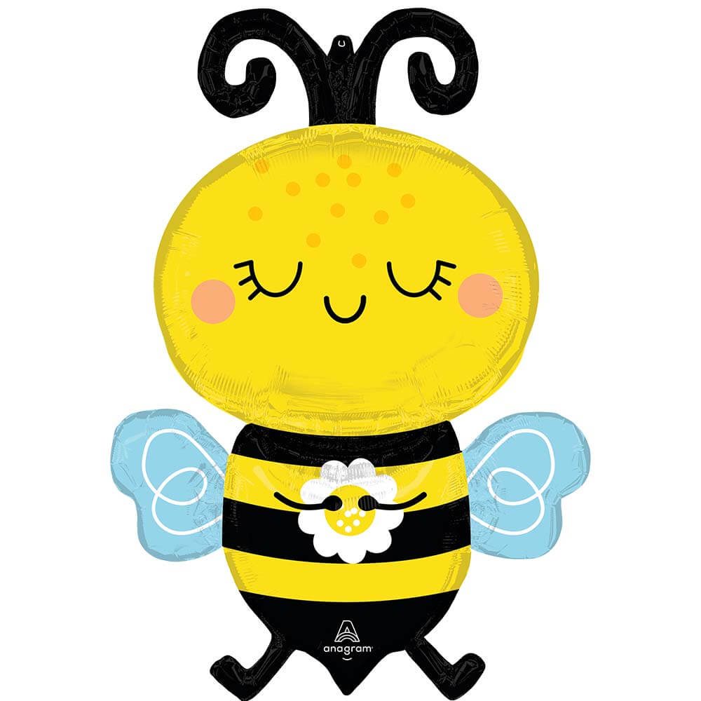 Happy Bee Foil Balloon