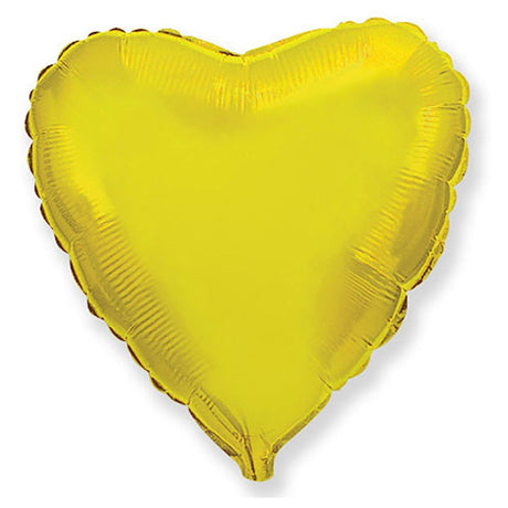Heart Foil Balloon 32 Inch Metallic Gold