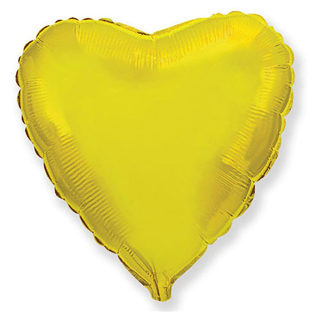 Heart Foil Balloon 32 Inch Metallic Gold