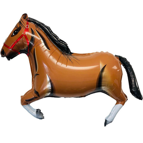 Horse Brown Foil Balloon