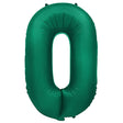 Foil Balloon Number 0 Green 32 Inch