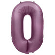 Foil Balloon Number 0 Purple Lilac