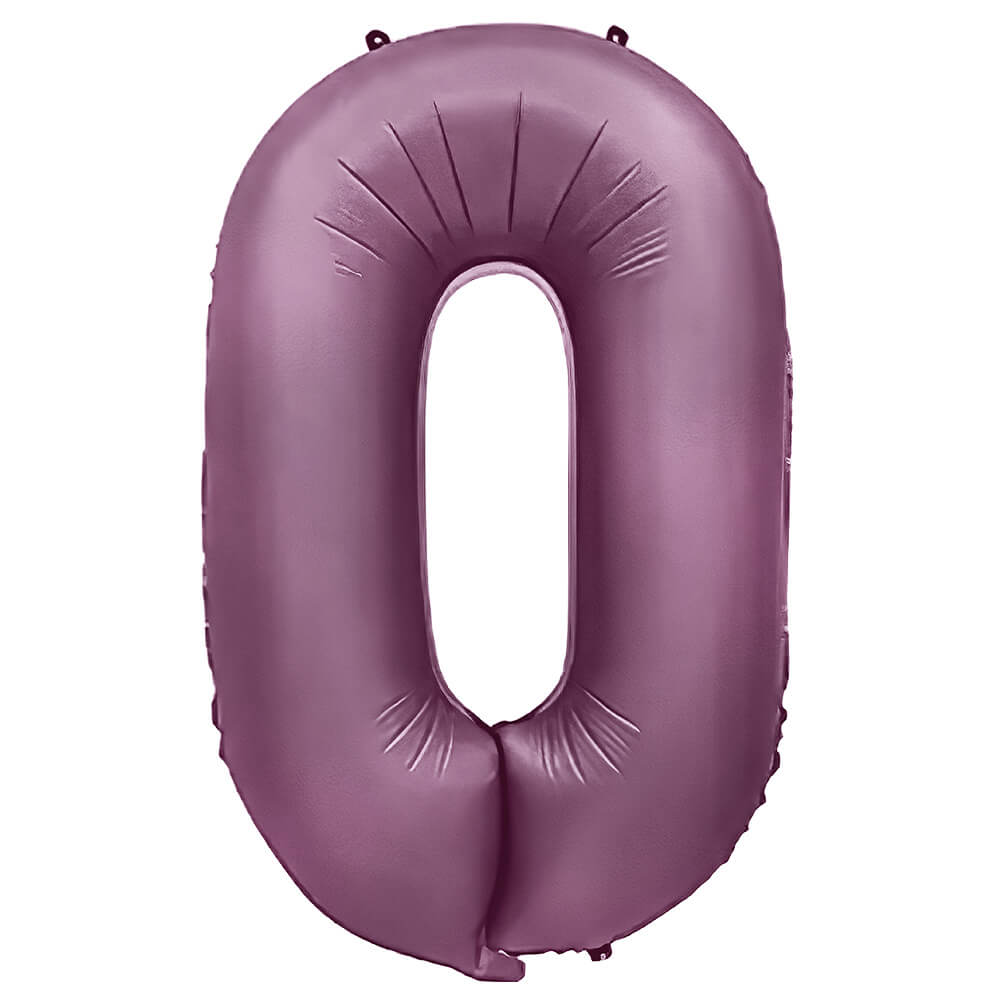 Foil Balloon Number 0 Purple Lilac