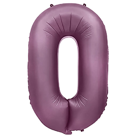 Foil Balloon Number 0 Purple Lilac