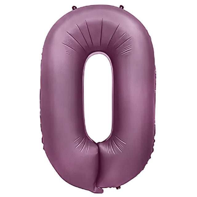 Foil Balloon Number 0 Purple Lilac