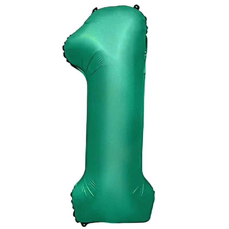Foil Balloon Number 1 Green 32 Inch