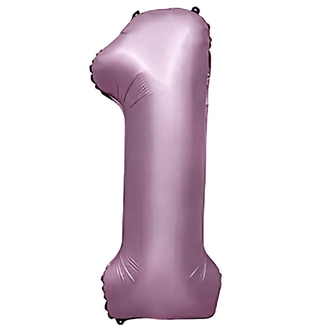 Foil Balloon Number 1 Purple Lilac