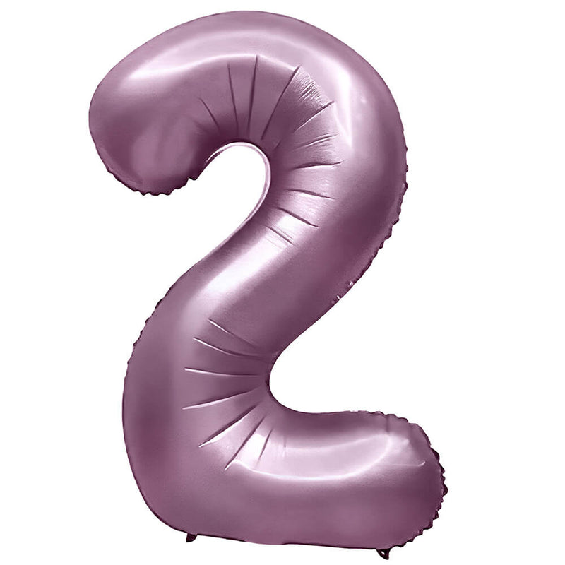 Number 2 Foil Balloon Purple Lilac 32 Inch